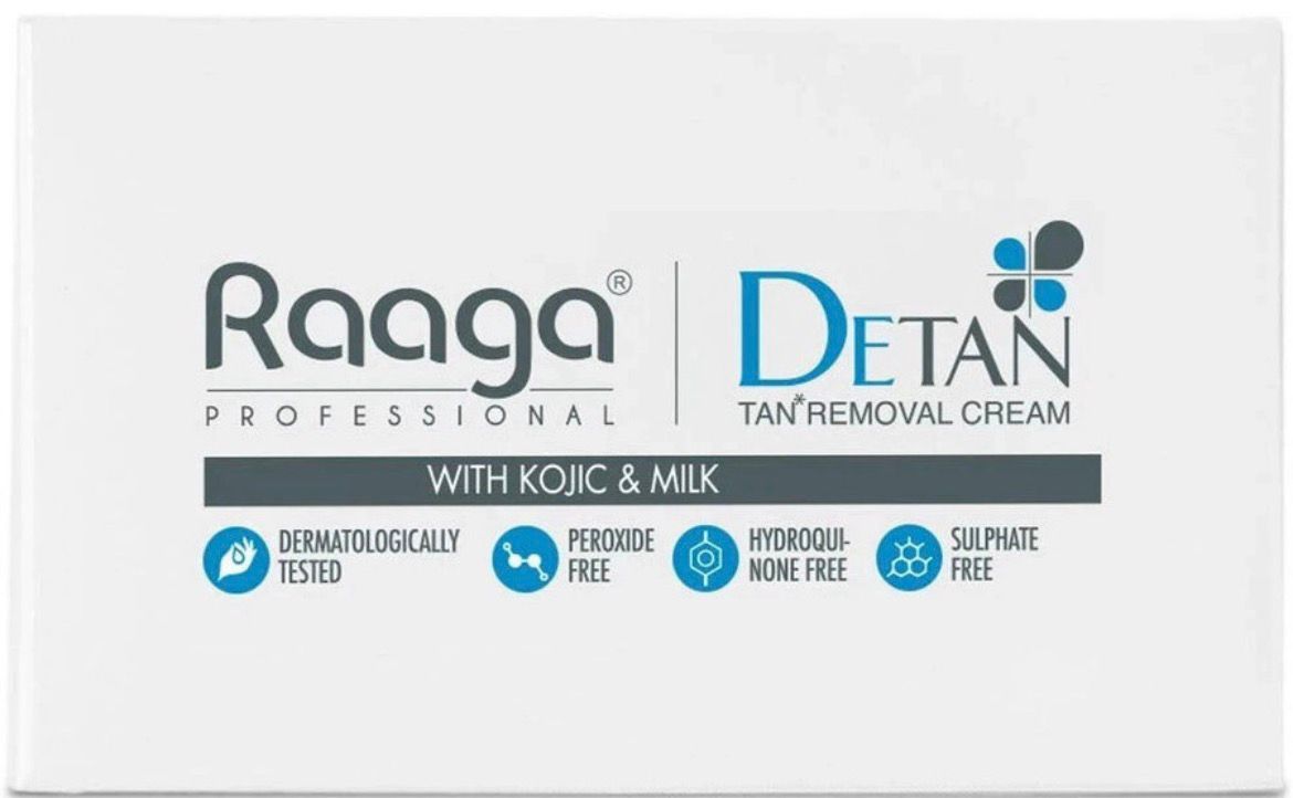 RAAGA PROFESSIONAL De-Tan Cream with and Milk (12g x 6 sachets) (72 g)