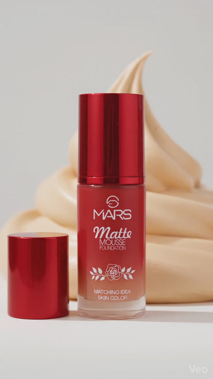 MARS Light Matte Mousse Foundation (Nude Beige-101, 60 ml)